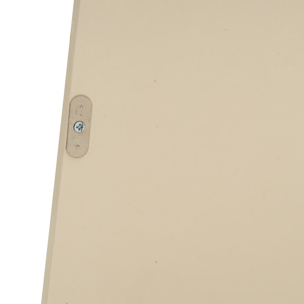 Mesita Mei con 1 puerta beige de 31x29x61 cm en tablero laminado hpl