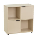 Estanteria Mei con 2 Puertas Beige 60x30x62 cm