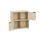 Estanteria Mei con 2 Puertas Beige 60x30x62 cm