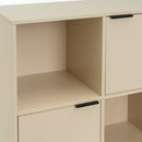 Estanteria Mei con 2 Puertas Beige 60x30x62 cm