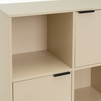 Estanteria Mei con 2 Puertas Beige 60x30x62 cm
