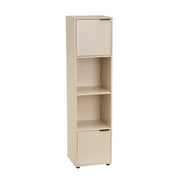 Estantería Mei con 2 puertas beige de 30x29x119 cm en tablero laminado hpl