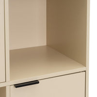 Estanteria Mei con 3 Puertas Beige 60x29x90 cm
