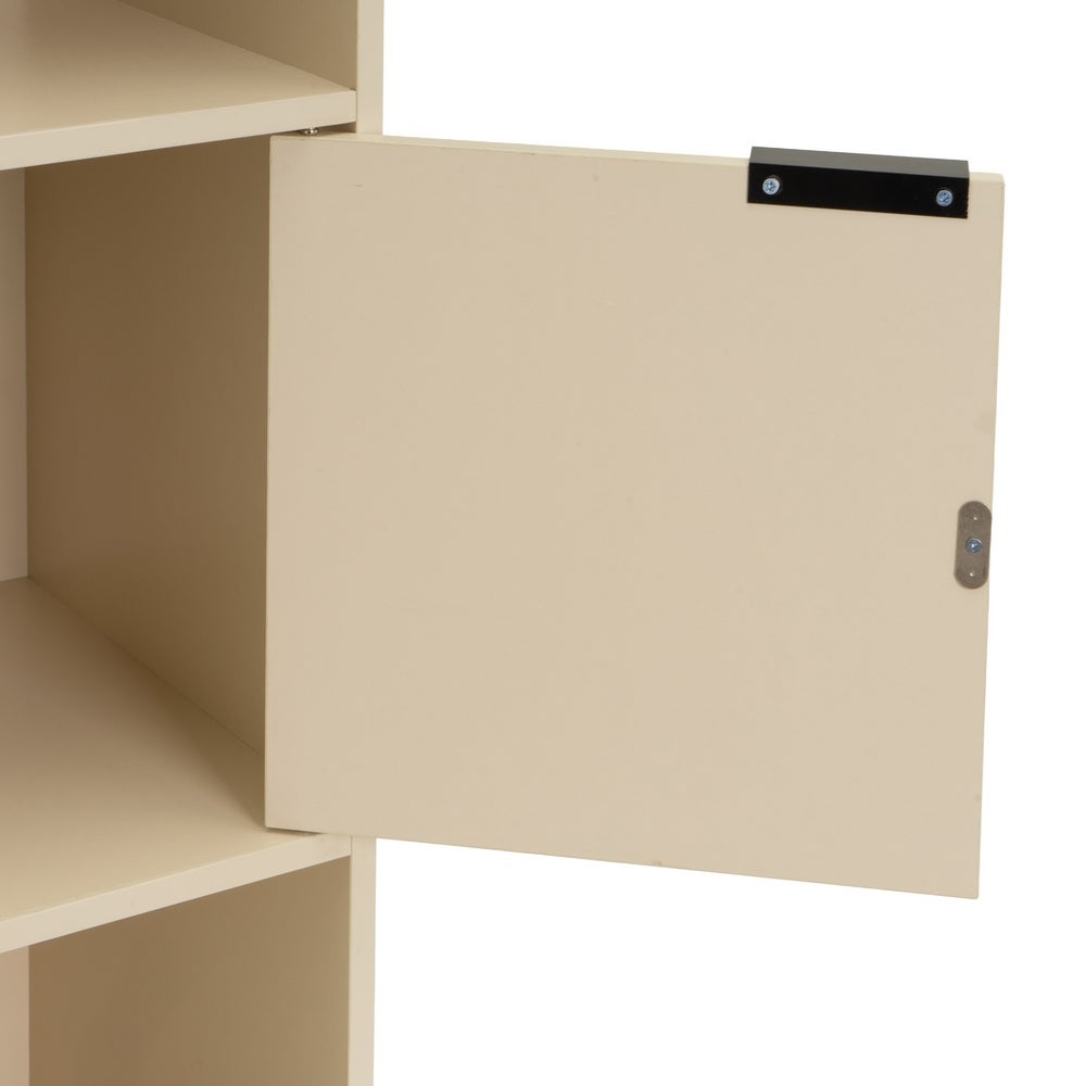 Estanteria Mei con 3 Puertas Beige 60x29x90 cm