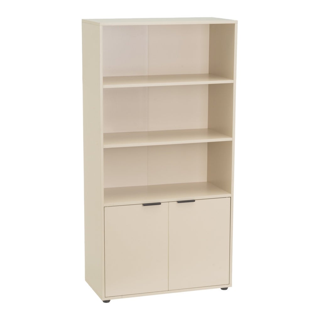 Estanteria Mei con 2 Puertas Beige 59x29x119 cm