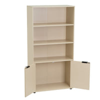 Estanteria Mei con 2 Puertas Beige 59x29x119 cm