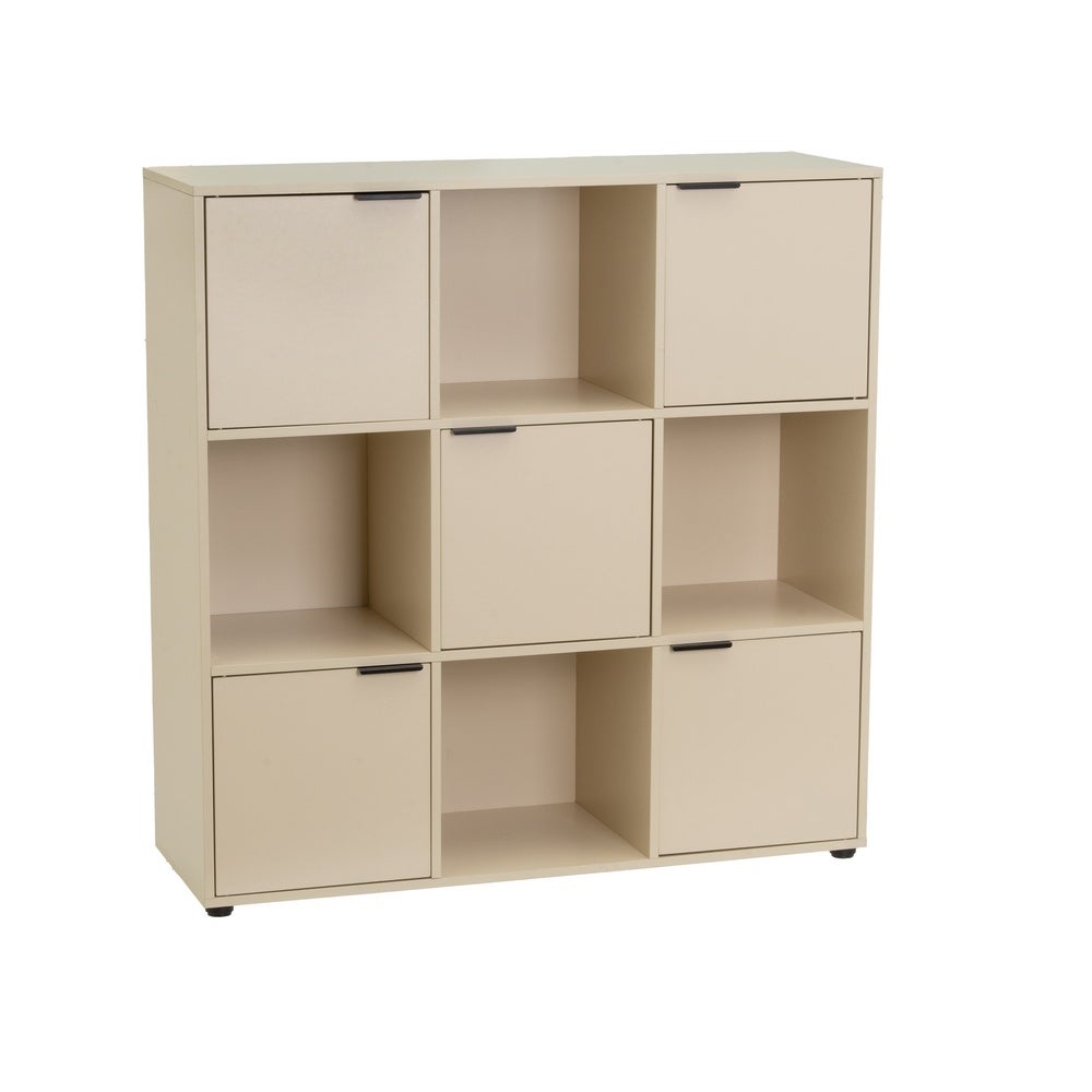 Estanteria Mei con 5 Puertas Beige 89x29x90 cm