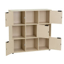 Estanteria Mei con 5 Puertas Beige 89x29x90 cm