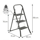 Escalera plegable de 3 peldaÃ±os
