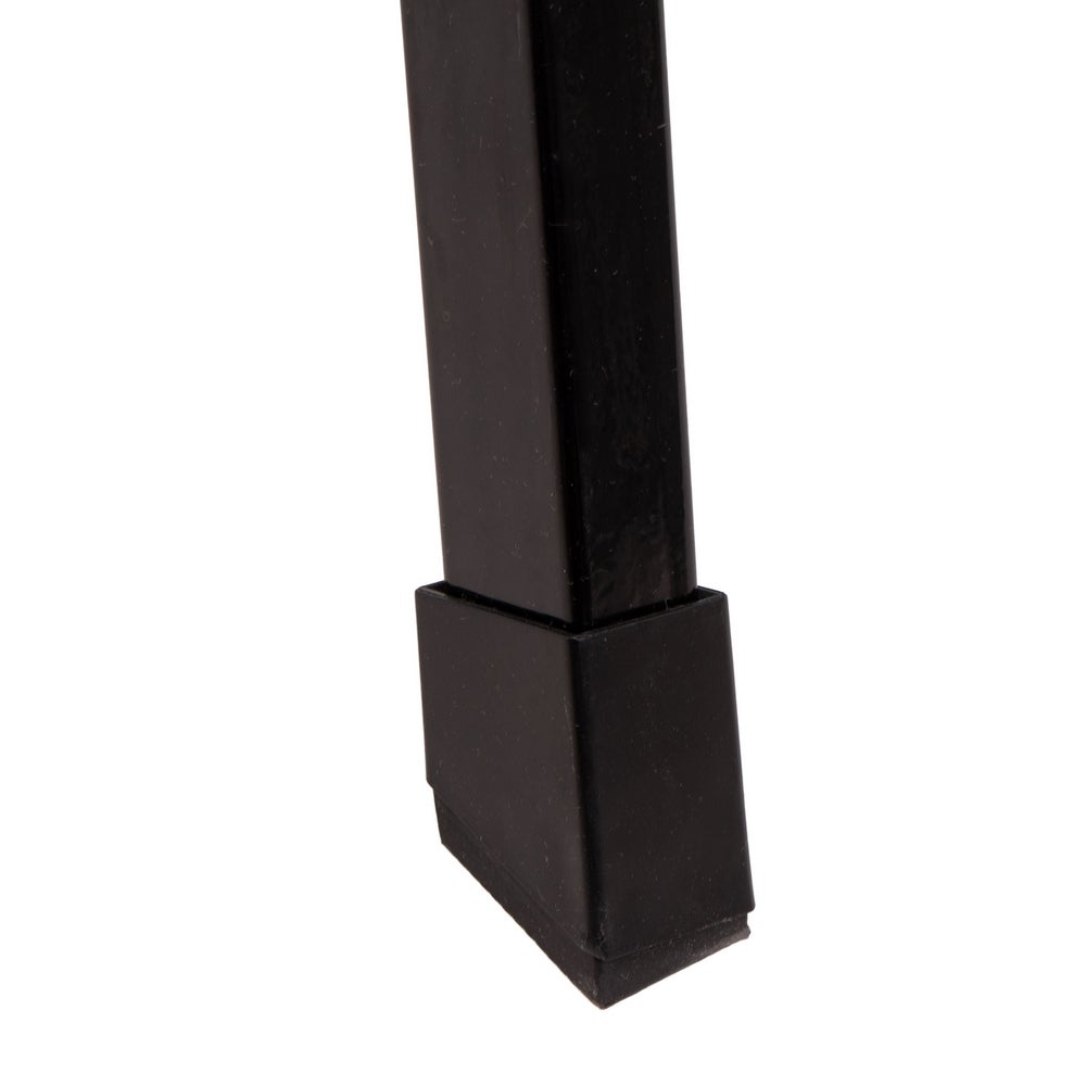 Escalera plegable de 4 peldaños antideslizante negra