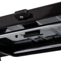 Escalera plegable de 4 peldaños antideslizante negra