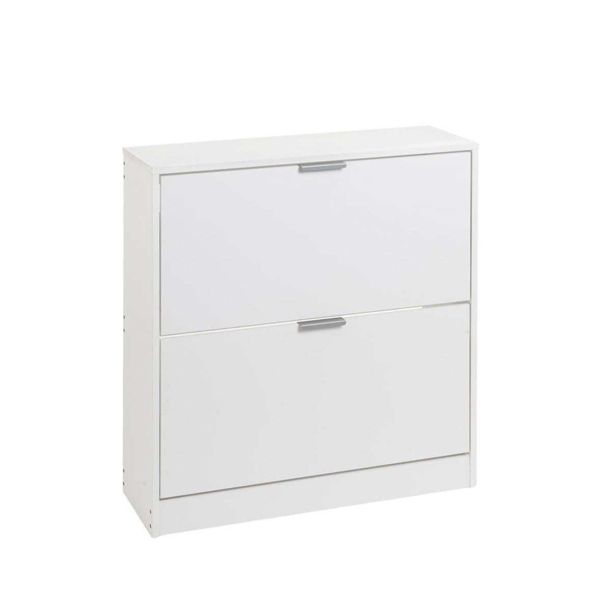 Mueble zapatero blanco con 2 puertas para 12 pares de 74x24x82 cm