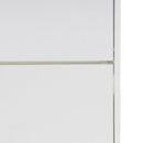 Zapatero estrecho blanco con 2 puertas abatibles de 74x24x82 cm