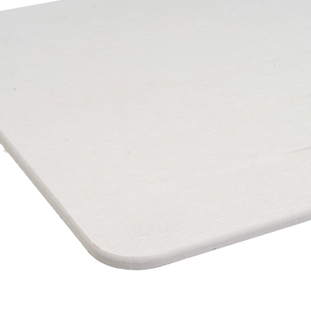 Tapete de banho liso em diatomite cinzento claro, com 60x39 cm
