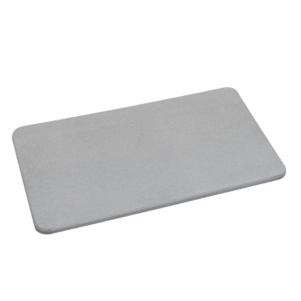Alfombra de baño lisa de diatomita color gris oscuro y medidas de 60x39 cm