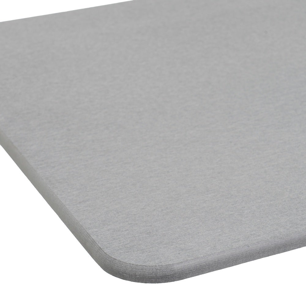 Alfombra de baño lisa de diatomita color gris oscuro y medidas de 60x39 cm