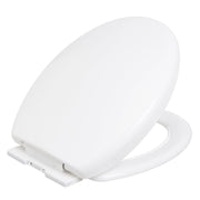 Tapa WC blanco con caída amortiguada y fácil instalación 37x43 cm