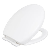 Tapa WC blanco con caída amortiguada y fácil instalación 37x43 cm