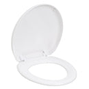 Tapa WC blanco con caída amortiguada y fácil instalación 37x43 cm