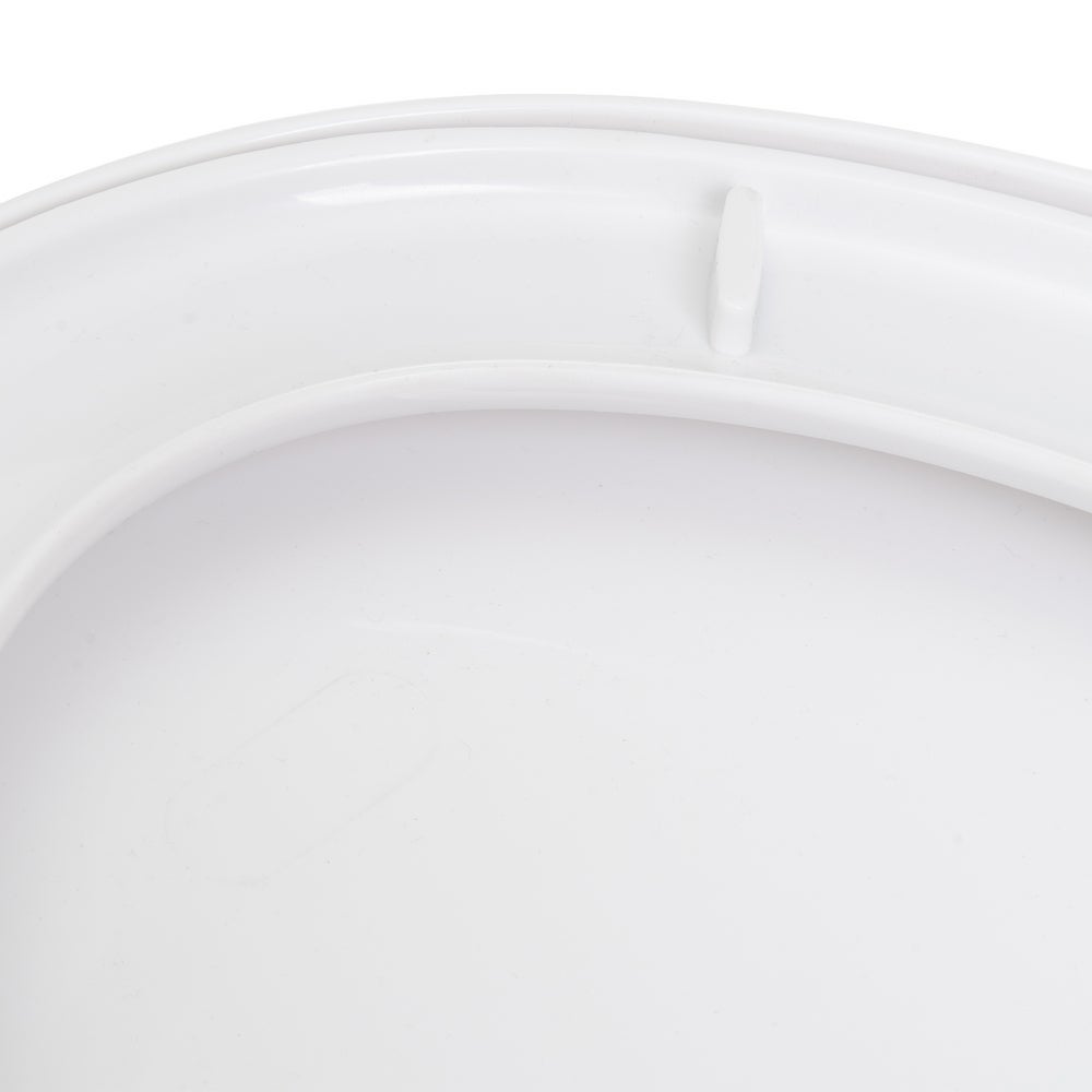 Tapa WC blanco con caída amortiguada y fácil instalación 37x43 cm