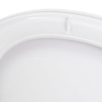 Tapa WC blanco con caída amortiguada y fácil instalación 37x43 cm