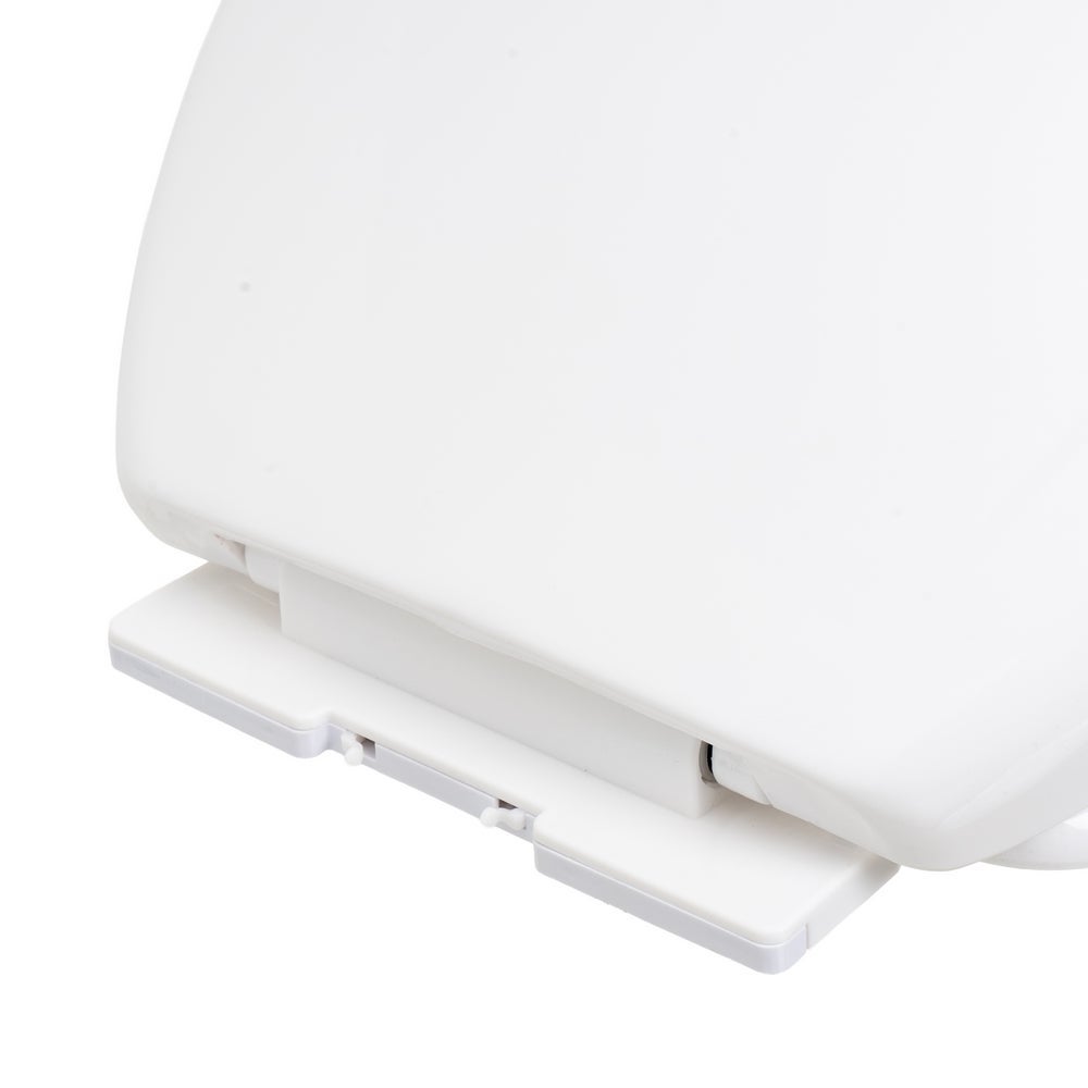 Tapa WC blanco con caída amortiguada y fácil instalación 37x43 cm