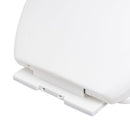 Tapa WC blanco con caída amortiguada y fácil instalación 37x43 cm