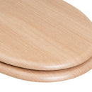 Tapa de WC de Bambú con Bisagras de Aluminio 42x34 cm