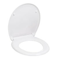 Tapa WC blanco con caída amortiguada y extracción rápida de 45x39 cm