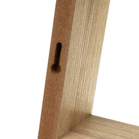 Set de 3 Estantes de Pared Cuadrados Roble Claro 25x25x9 cm