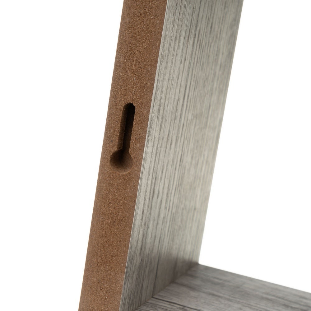 Set de 3 Estantes de Pared Cuadrados Grises 25x25x9 cm