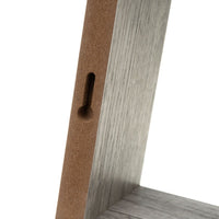 Set de 3 Estantes de Pared Cuadrados Grises 25x25x9 cm