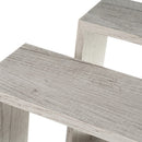 Set de 3 Estantes de Pared Cuadrados Grises 30x30x12 cm
