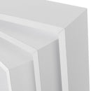 Set de 3 Estantes de Pared Cuadrados Blancos 25x25x9 cm