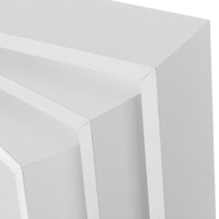 Set de 3 Estantes de Pared Cuadrados Blancos 25x25x9 cm