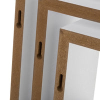 Set de 3 Estantes de Pared Cuadrados Blancos 25x25x9 cm