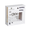 Set de 3 Estantes de Pared Cuadrados Blancos 25x25x9 cm