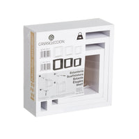 Set de 3 Estantes de Pared Cuadrados Blancos 25x25x9 cm