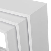Set de 3 Estantes de Pared Cuadrados Blancos 30x30x12 cm
