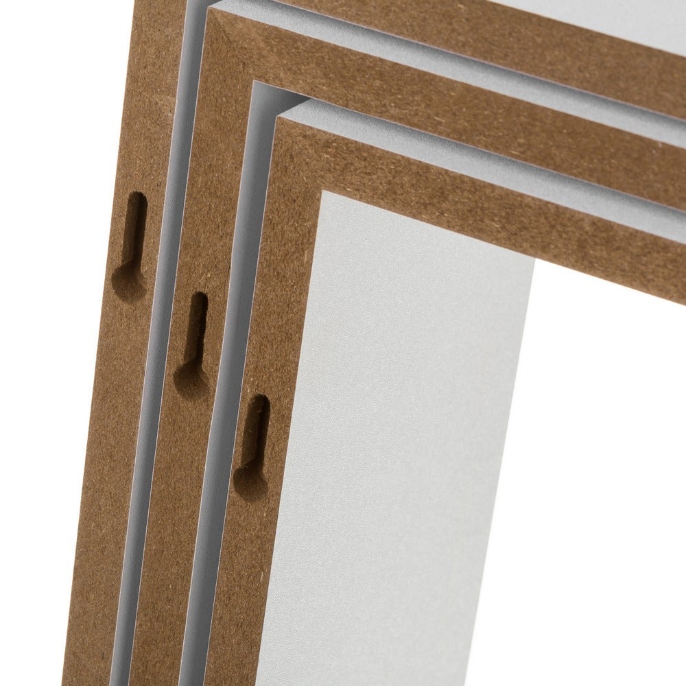 Set de 3 Estantes de Pared Cuadrados Blancos 30x30x12 cm