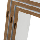 Set de 3 Estantes de Pared Cuadrados Blancos 30x30x12 cm