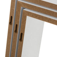 Set de 3 Estantes de Pared Cuadrados Blancos 30x30x12 cm