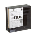 Set de 3 Estantes de Pared Cuadrados Negros 25x25x9 cm