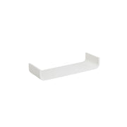Estante de pared curvo de tablero laminado PVC color blanco de 60x20x10 cm