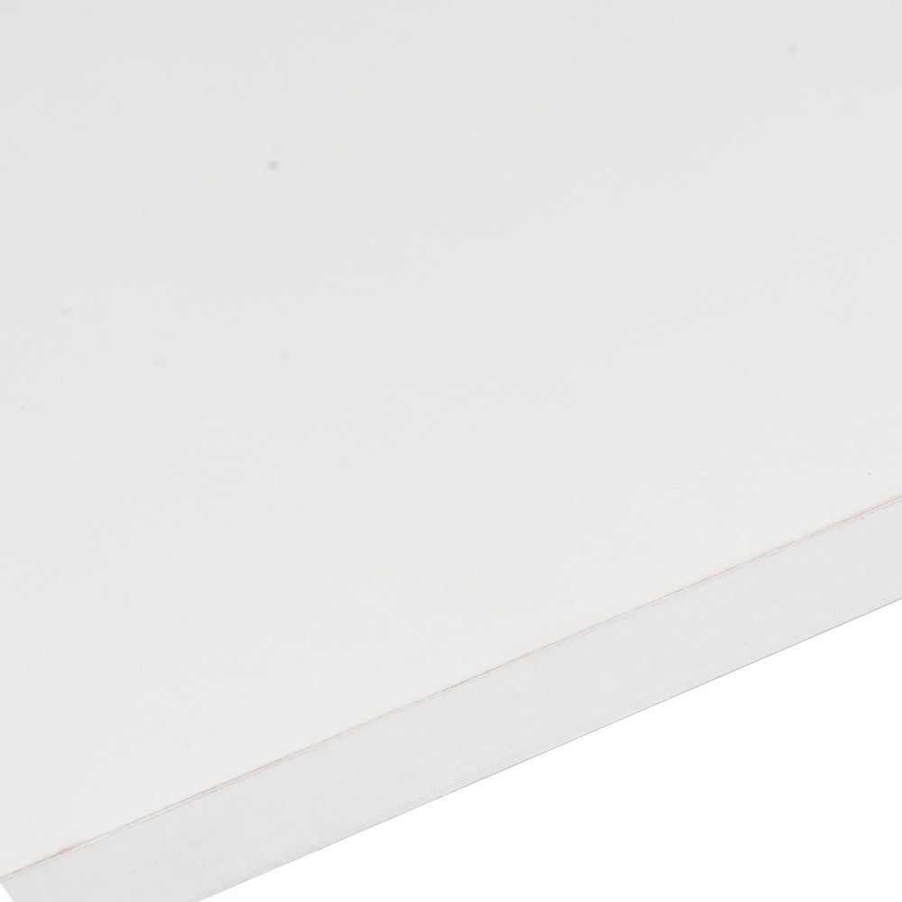 Estante de pared curvo de tablero laminado PVC color blanco de 60x20x10 cm