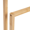 Toallero de bambú natural para 3 toallas de lavabo de 42x24x82cm
