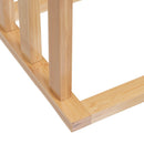 Toallero de bambú natural para 3 toallas de lavabo de 42x24x82cm