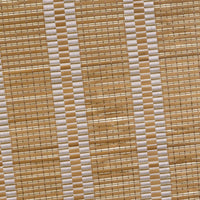 Estor Enrollable de Láminas de Bambú Natural Cosido Blanco 160