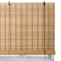 Estor Enrollable de Laminas de Bambú Natural 90x250 cm