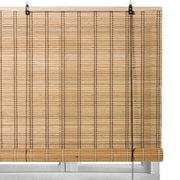 Estor enrollable fabricado en láminas de bambú color natural de 180x250 cm